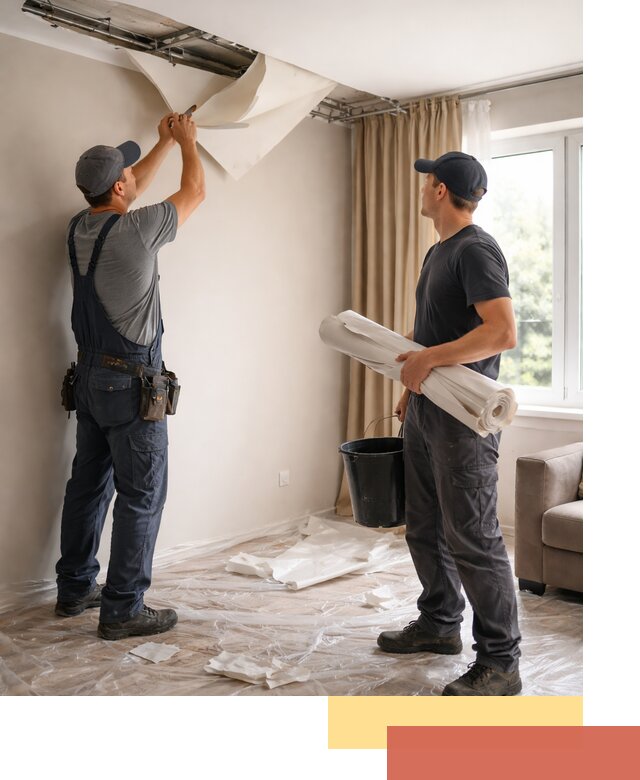 Демонтаж натяжного потолка в Шахтах быстро и аккуратно