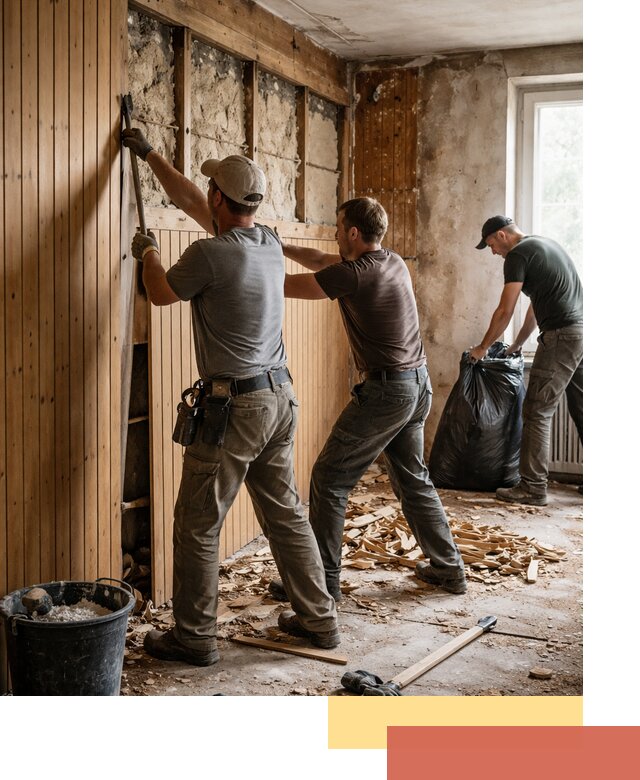 Демонтаж вагонки и вывоз материалов в Шахтах