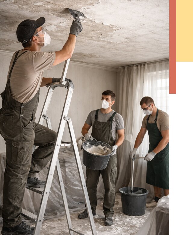 Удаление побелки с потолка в Шахтах от 2713 руб. быстро и недорого | ОТДЕЛОЧНИК-Шхт