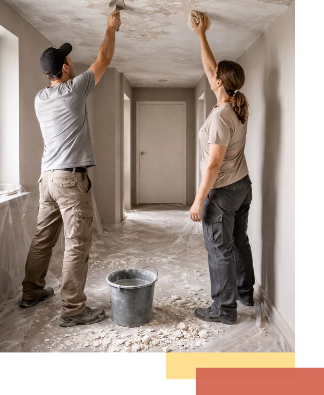 Удаление побелки с потолка в Шахтах — быстро и аккуратно