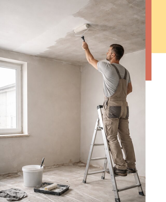 Грунтовка потолка в Шахтах от 2713 руб. — быстро и недорого | ОТДЕЛОЧНИК-Шхт