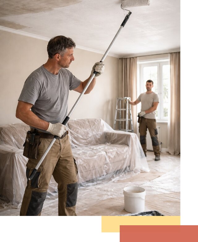 Грунтовка потолка в Шахтах — подготовка под покраску и отделку