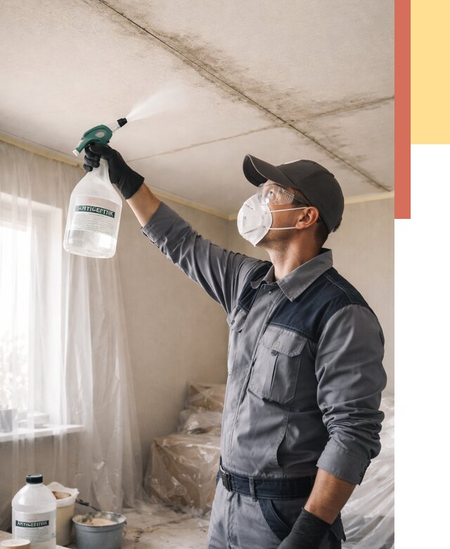 Антисептическая обработка потолка в Шахтах от 2713 руб. | ОТДЕЛОЧНИК-Шхт