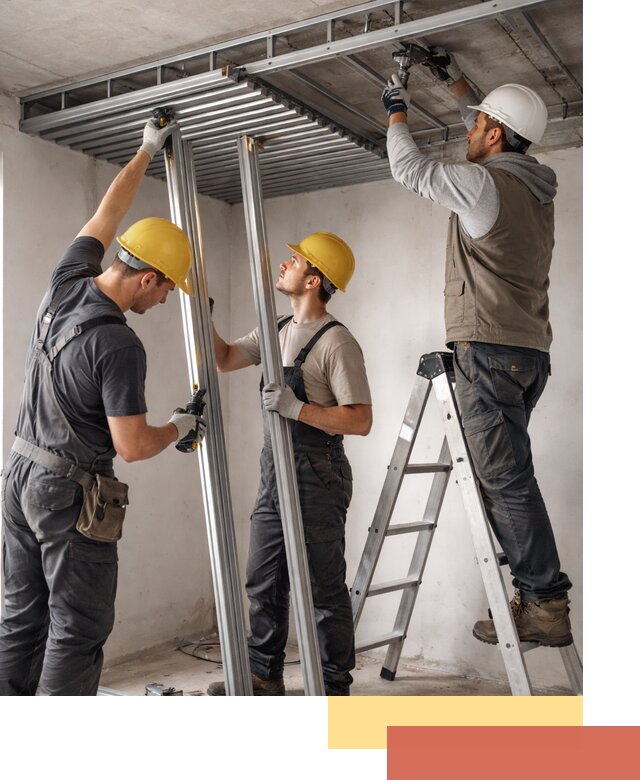 Монтаж реечного потолка под ключ в Шахтах