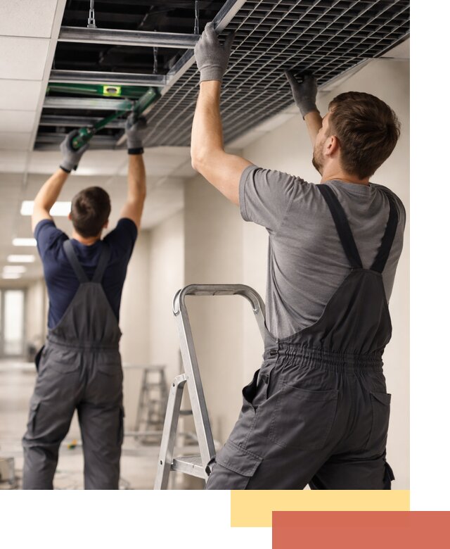 Монтаж потолка Грильято в Шахтах: установка под ключ качественно