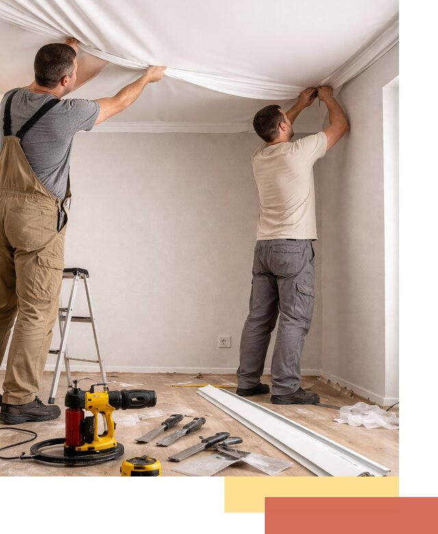 Монтаж ПВХ натяжного потолка в Шахтах качественно и быстро