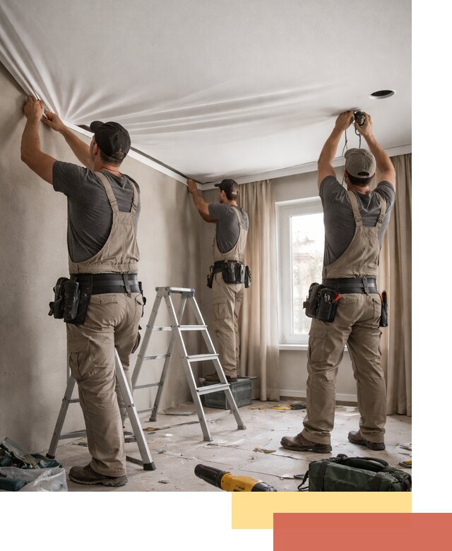 Монтаж матового натяжного потолка в Шахтах качественно и быстро