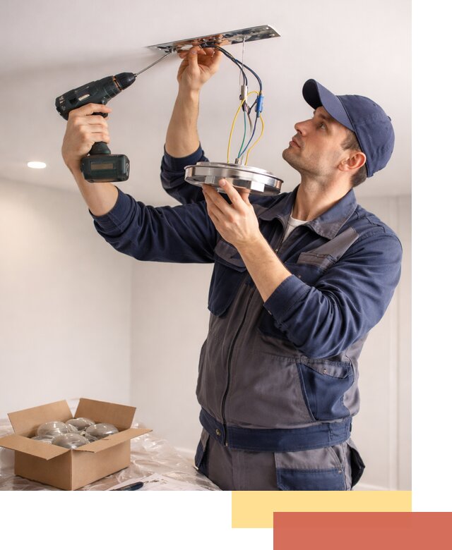 Установка люстры в натяжной потолок в Шахтах