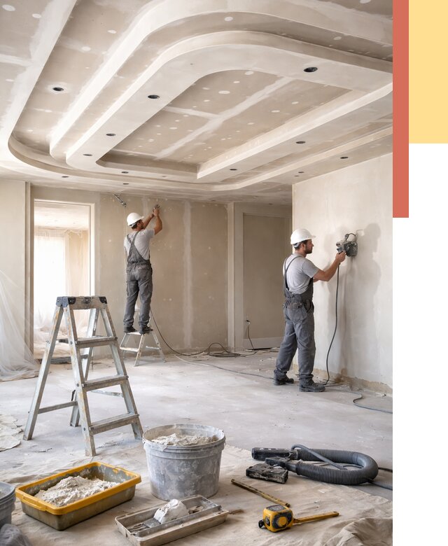 Многоуровневый потолок из гипсокартона в Шахтах от 814 руб. под ключ | ОТДЕЛОЧНИК-Шхт