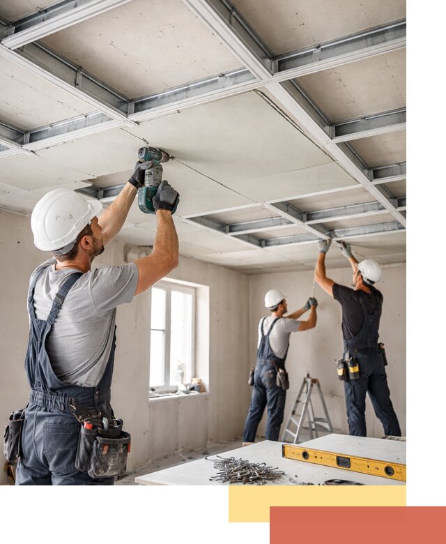 Кессонный потолок из гипсокартона под ключ в Шахтах