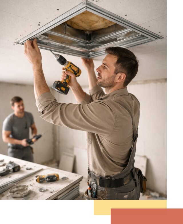 Монтаж люка в потолок из ГКЛ в Шахтах