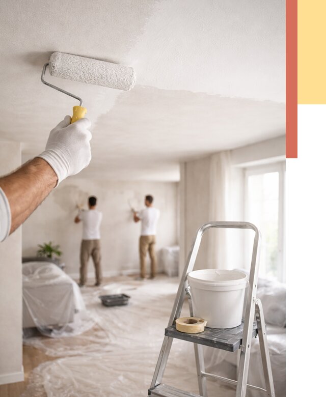 Покраска потолка акриловой краской в Шахтах от 2713 руб. | ОТДЕЛОЧНИК-Шхт