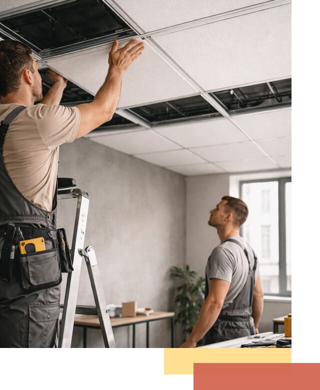 Монтаж потолочной плитки в Шахтах качественно и в срок