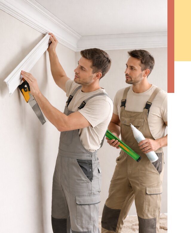 Монтаж потолочного плинтуса в Шахтах от 2496 руб. — быстро и недорого | ОТДЕЛОЧНИК-Шхт