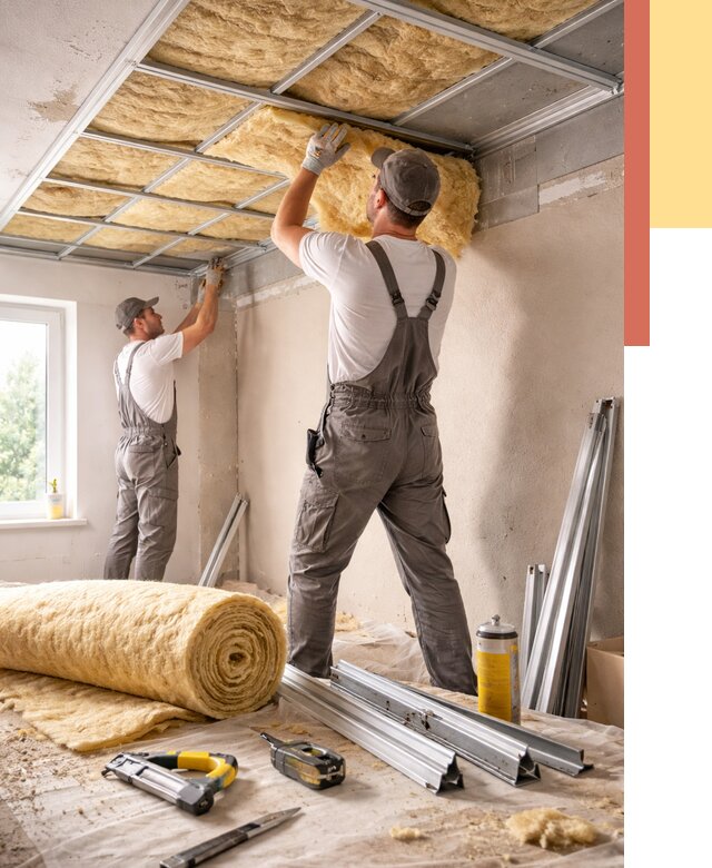 Утепление потолка в Шахтах от 7814 руб/м2 — недорого, быстро, под ключ | ОТДЕЛОЧНИК-Шхт