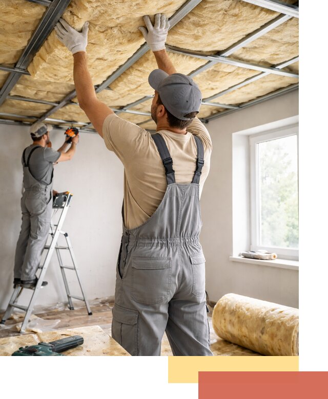 Утепление потолка под ключ в Шахтах качественно и быстро