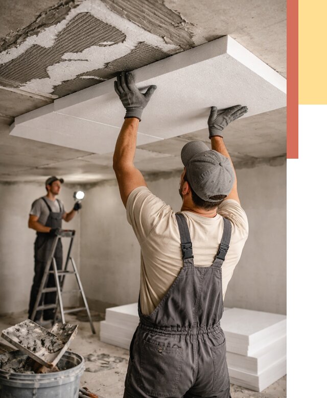 Утепление потолка пенопластом в Шахтах от 4884 руб/м2 — недорого и быстро | ОТДЕЛОЧНИК-Шхт