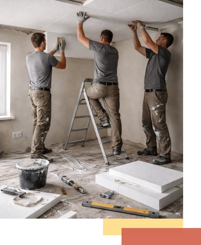 Утепление потолка пенопластом в Шахтах быстро и качественно