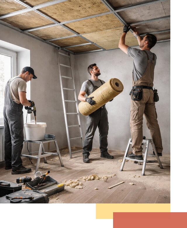 Шумоизоляция потолка в Шахтах: профессиональный монтаж и отделка